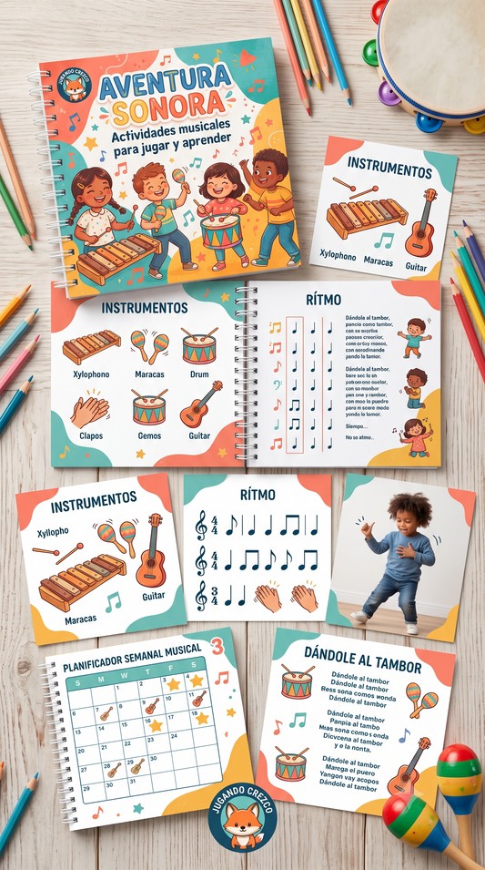 Aventura Sonora — Kit Digital Imprimible de Actividades Musicales